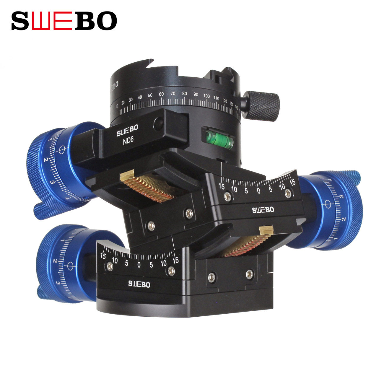 新维度nd116齿轮全向微调云台全景摄影视频拍摄nd16/nd6齿轮云台