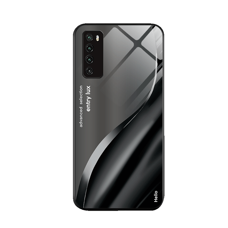 深灰黑适用华为nova7手机壳男nova7pro潮牌nova4钢化玻璃7se乐活版渐变新款4e套nova7防摔硅胶边高级