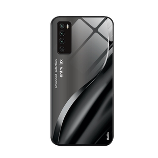 深灰黑适用华为nova7手机壳男nova7pro潮牌nova4钢化玻璃7se乐活版渐变新款4e套nova7防摔硅胶边高级炫酷外壳