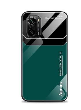 适用红米k40手机壳redmi k40pro/+新款游戏增强版镜面玻璃K40S潮男5g防摔炫酷高级创意套全包超薄简约Lens壳