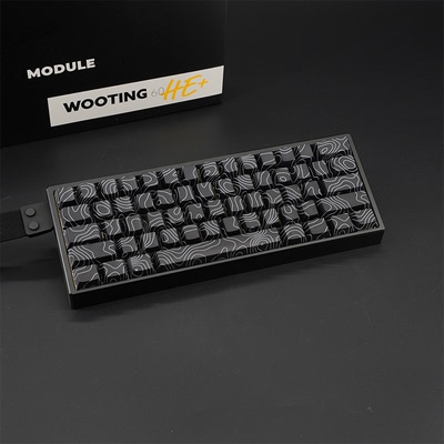 WOOTING 60HEV2满改-黑船壳-黑等高线