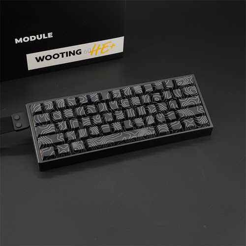 WOOTING 60HEV2满改-黑船壳-黑等高线