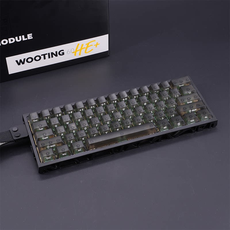 WOOTING 60HEV2满改-黑镂空-黑透图片