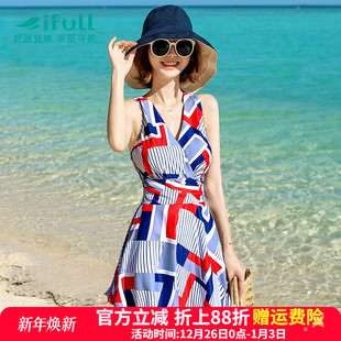 泡温泉装 显瘦遮肚连体韩国ins大码 时尚 宜肤游泳衣女保守2025新款