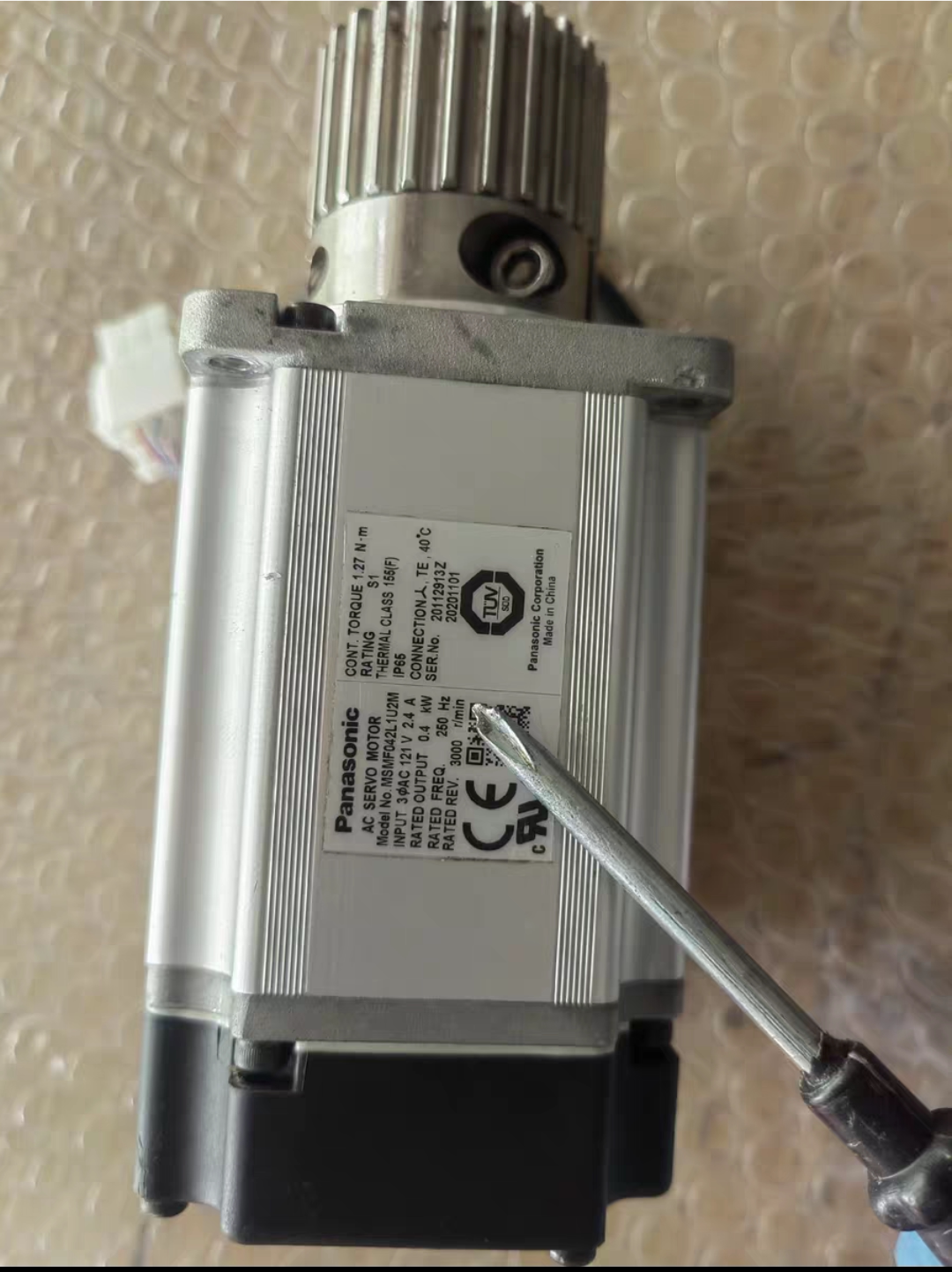 松下伺服电机msmf042l1u2m  400w 图片实拍议价