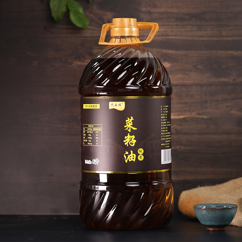 非转压榨浓香菜油健康食用油5L家用桶装天然纯醇香菜籽油