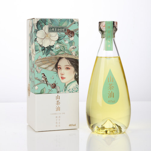湖北来凤山裡有机山茶油485ml