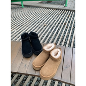珍珍家 百搭加绒厚底雪地靴 短筒棉鞋 雪霁信使温暖质感冬季 新款