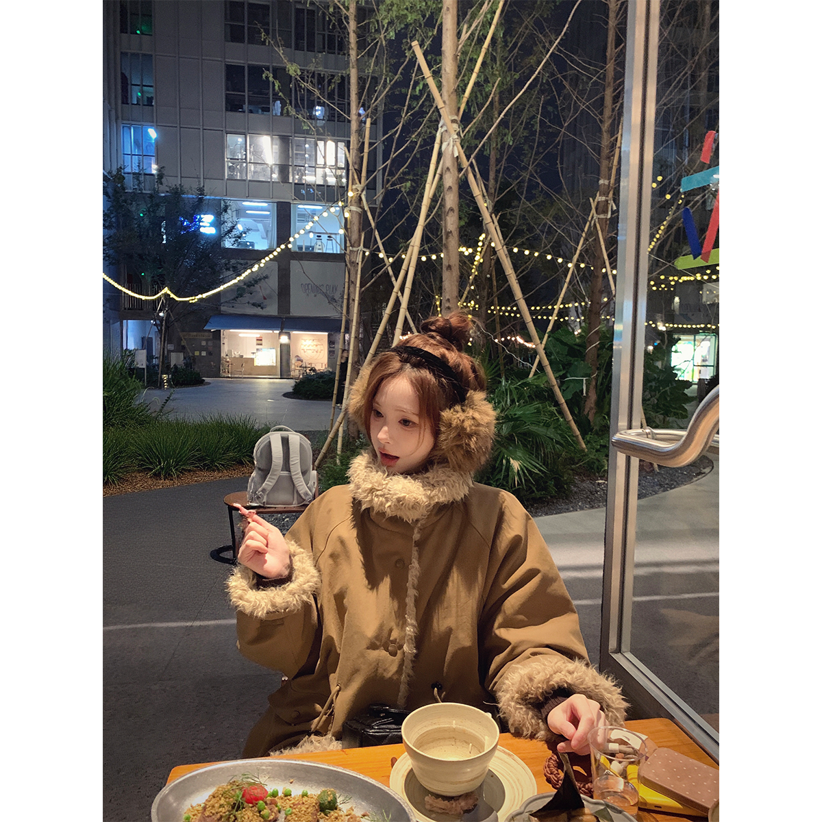 【Zzhen 10.31 20:00】北海道颂冬/巴恩风派克棉服毛绒厚外套女冬