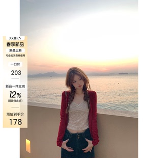 03.23 邂逅春光 百搭小外套 爱心镂空V领针织开衫 Zzhen