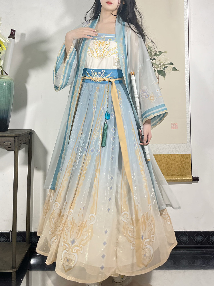 瑶台月下原创汉服女宋制改良长干寺日常褙子对襟齐腰中国风春夏装