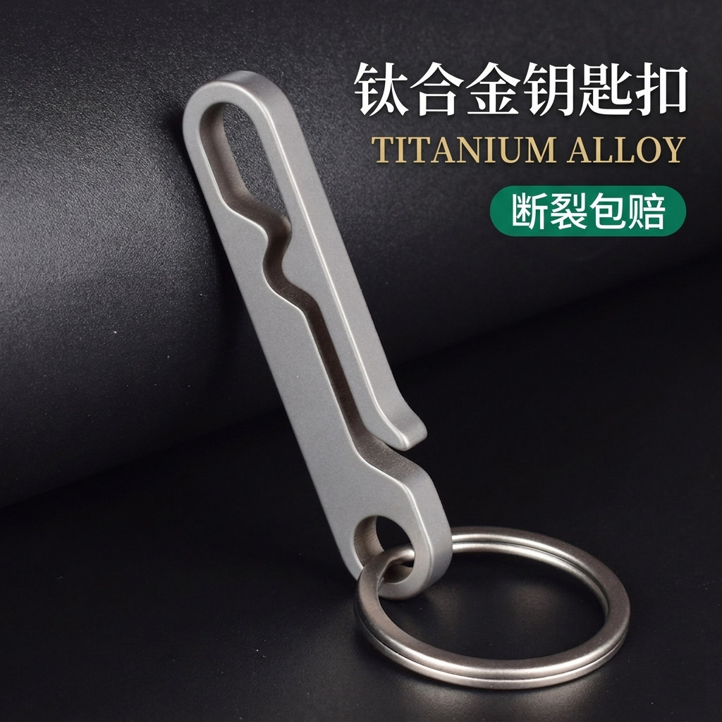 耐用男士钥匙扣钛合金加厚新款运动休闲裤专用腰挂无腰带挂扣高档