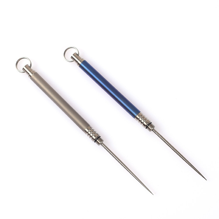 钛合金一体牙签防水牙签筒创意水果签随身牙齿清洁工具组合小牙签