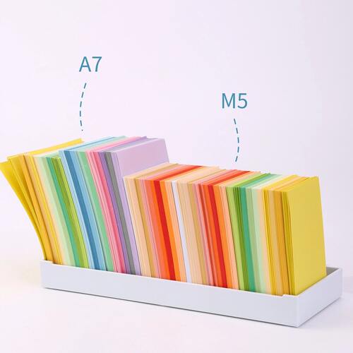 m5手帐本内页纸a7彩色纸砖