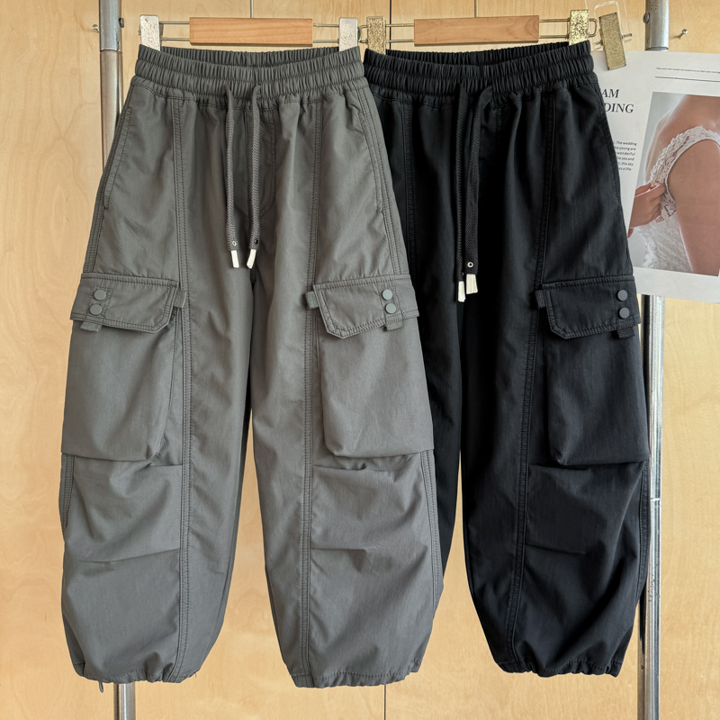 男童工装裤秋款中大童工休闲裤子