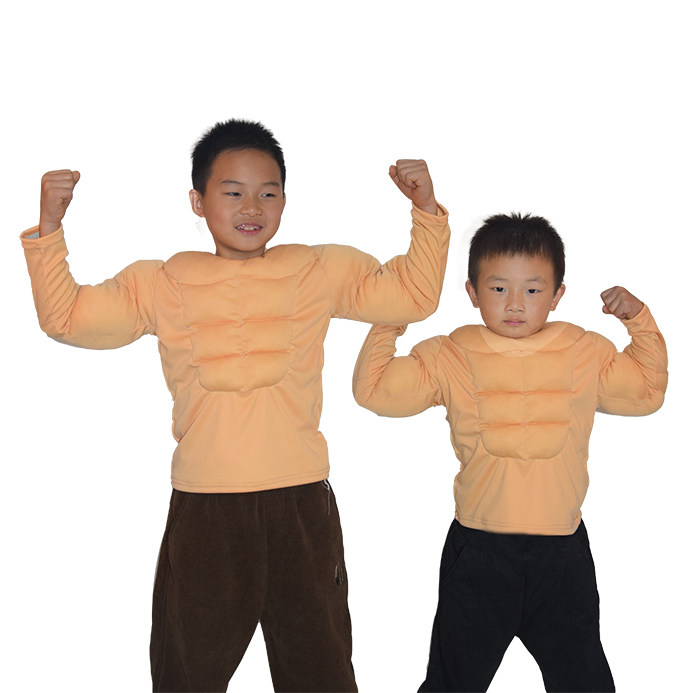 万圣节服装肌肉角色扮演T恤胸肌搞笑小男孩成人腹肌肌肉男童装,童装/婴儿装/亲子装,儿童演出服,淘宝优惠券,粉丝福利购,淘宝优惠卷