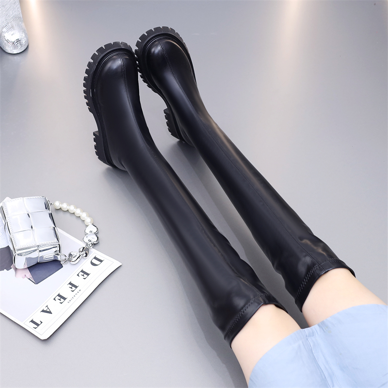 弹力显瘦不掉筒过膝长靴