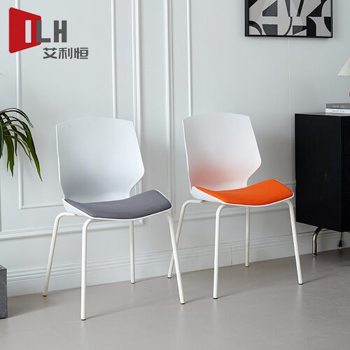 会议培训椅展会营业厅接待可叠放钢筋弓形椅洽谈会议室会客办公椅