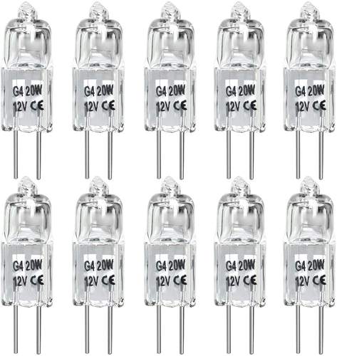 10支卤素灯泡G412V20W