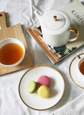 美国纽约骨瓷品牌 TWIG NY Golden Edge咖啡杯茶壶系列24K纯金