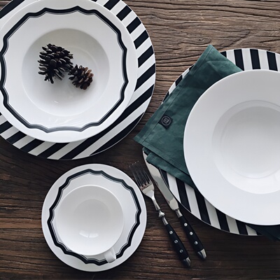 英国whitebloom骨瓷餐具Black Edition系列特别单品套装