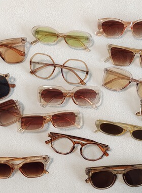 香槟色系墨镜防紫外线太阳眼镜