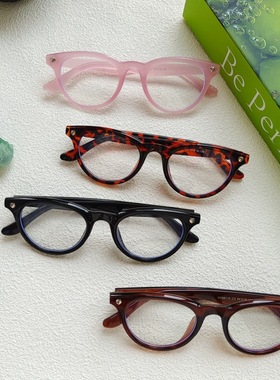 心形米钉猫眼框太阳镜女跨境新款