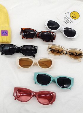 小猪旦旦防晒椭圆时尚男女太阳镜