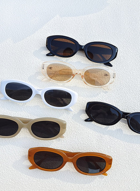 复古茶色墨镜女高级感ins小脸小