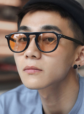 单梁米钉太阳镜2025新款韩版复古