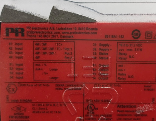 PR ELECTRONICS 9116-A1