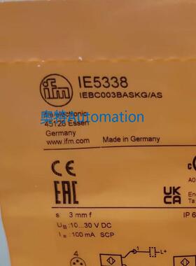 IFM IE5338 IE5366 IE5368 IE5372 全新原装易福门 现货议价$