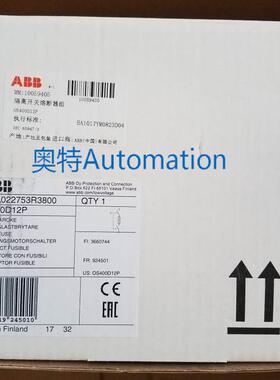 原装ABB隔离开关 OS400D12P议价*