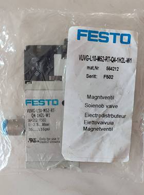 配件费斯托VUVG-L10-M52-RT-Q4-1H2L-W1电磁阀564212 569989议价