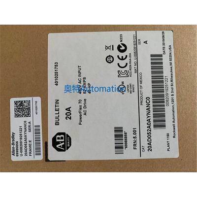 20AD052A3AYNANC0 罗克伟尔变频器 全新原装现货质保一年议价$