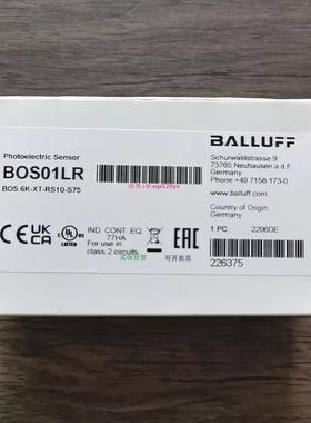 配件全新原装正品  BOS01LR 传感器 BOS 6K-XT-RS10-S75 现货议价