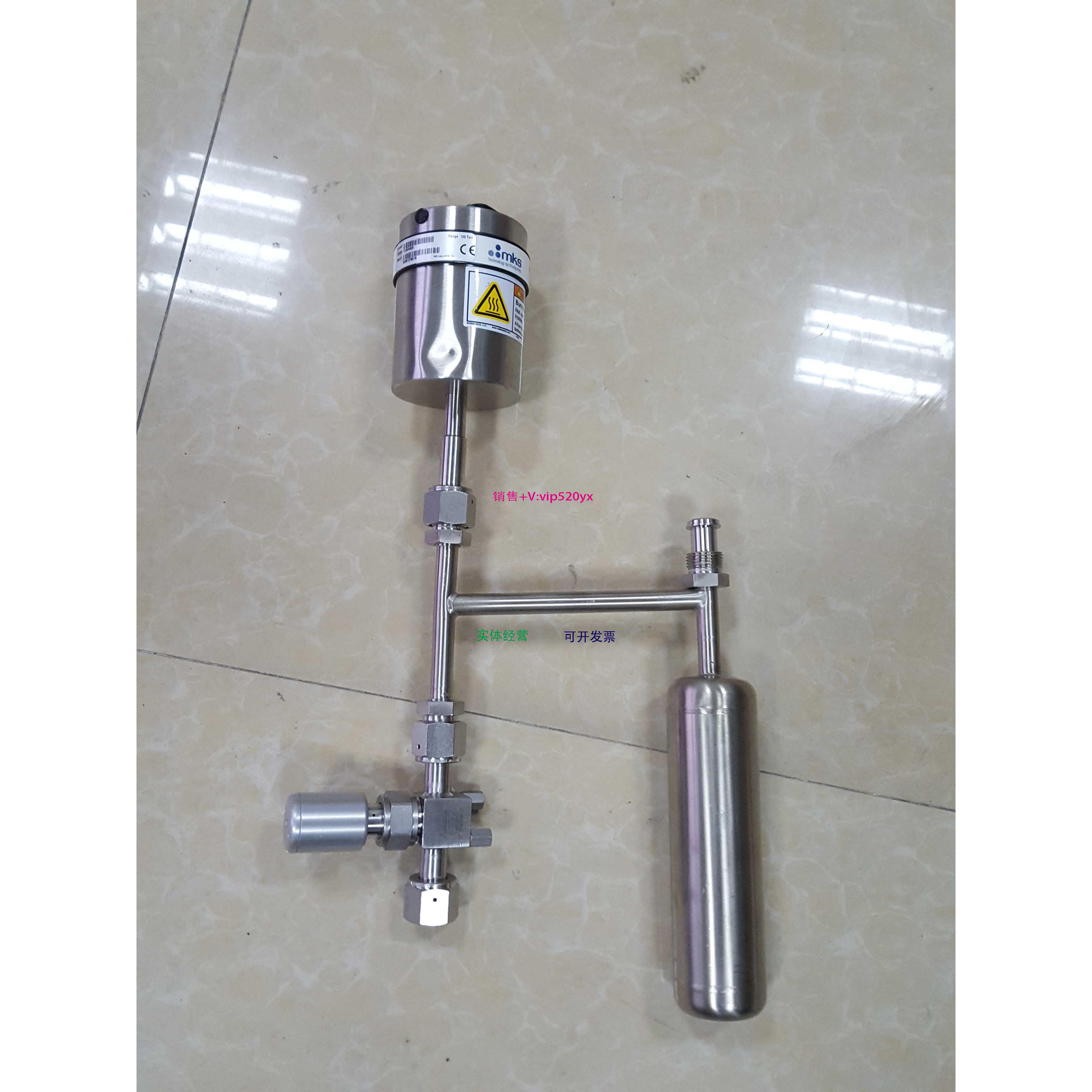 配件MKS 628B12TBE1B 100TORR真空计+世伟洛克 隔膜阀议价