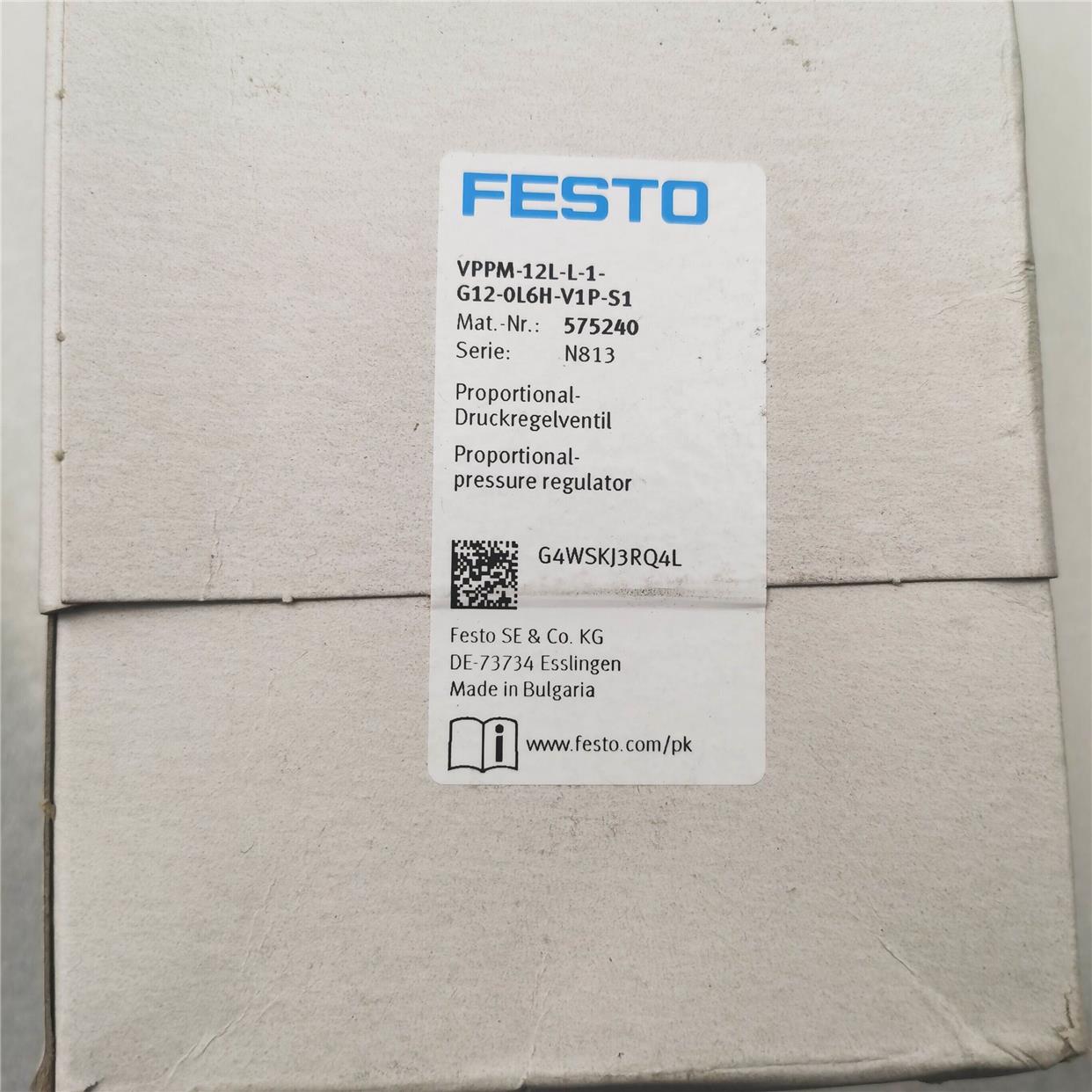FESTO VPPM-12L-L-1-G12-0L6H-V1P-S1 575240 费斯托比例压力阀议