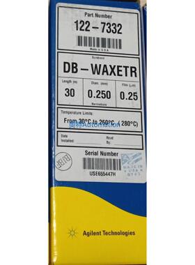 原装安捷伦气相色谱柱122-7332 DB-WAXETR 30*0.25*0.25 特价促销