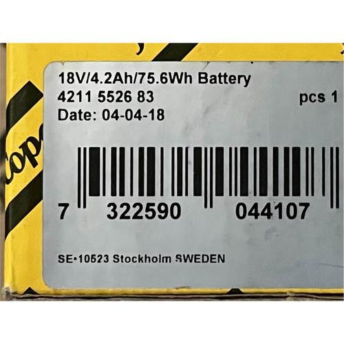 原装ATLAS COPCO阿特拉斯BCP电动工具电池18V4.2Ah 4211552683议