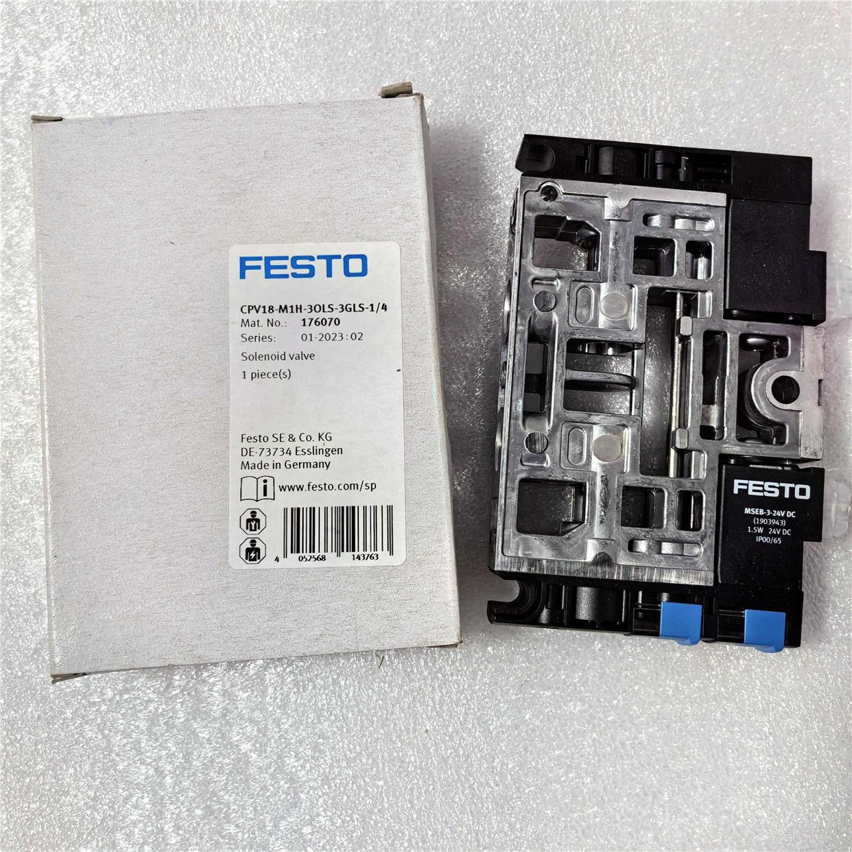 FESTO CPV18-M1H-3OLS-3GLS-1/4 176070 163188 费斯托 电磁阀议