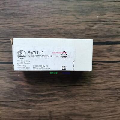 配件全新原装正品 IFM PV3112 压力传感器 现货销售议价
