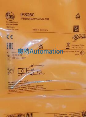 【包邮】IFM IFS260 IFS261 IFS262 IFS297 全新原装易福门议价$