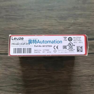 全新原装 劳易测 50127024 光电开关 PRK46C.D/4P-M12 现货议价*
