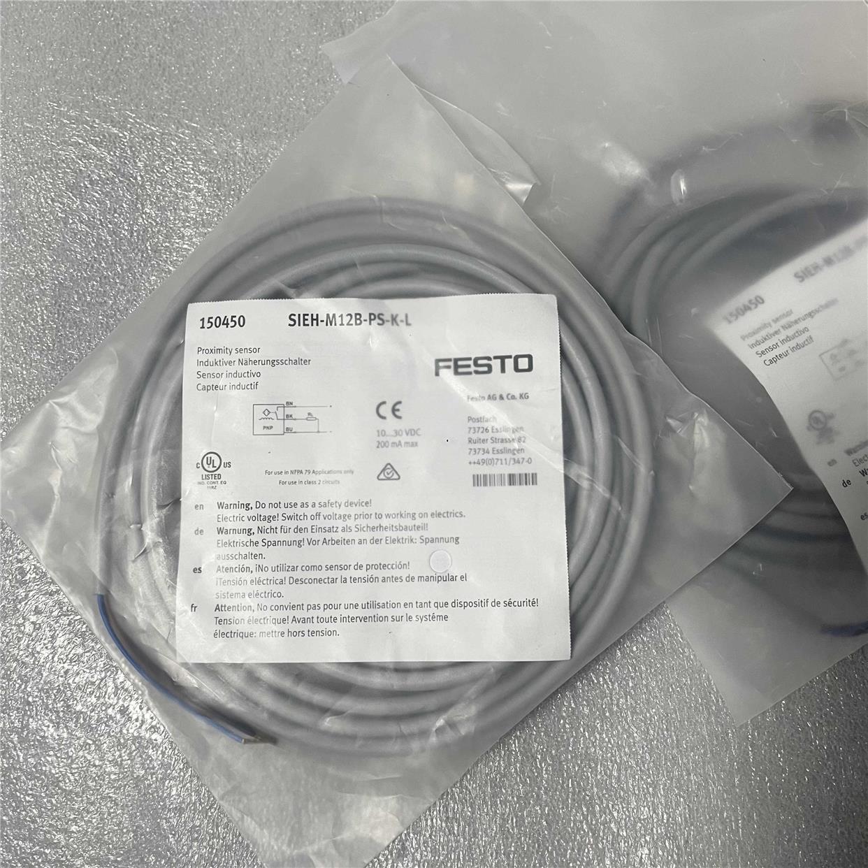 FESTO SIEH-M12B-PS-K-L 150450 费斯托 接近开关 全新原裝议价$
