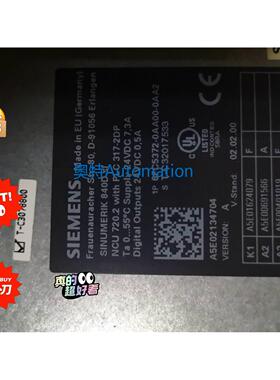 西门子NCU720.2 6FC5372-0AA00-0AA2拆机议价议价$