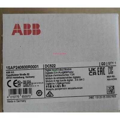 配件 DC522 原装PLC模块1SAP240600R0001全新现货议价