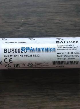 全新原装 巴鲁夫 BUS002C 传感器 BUS M18M1-XB-03/025-S92G 现货