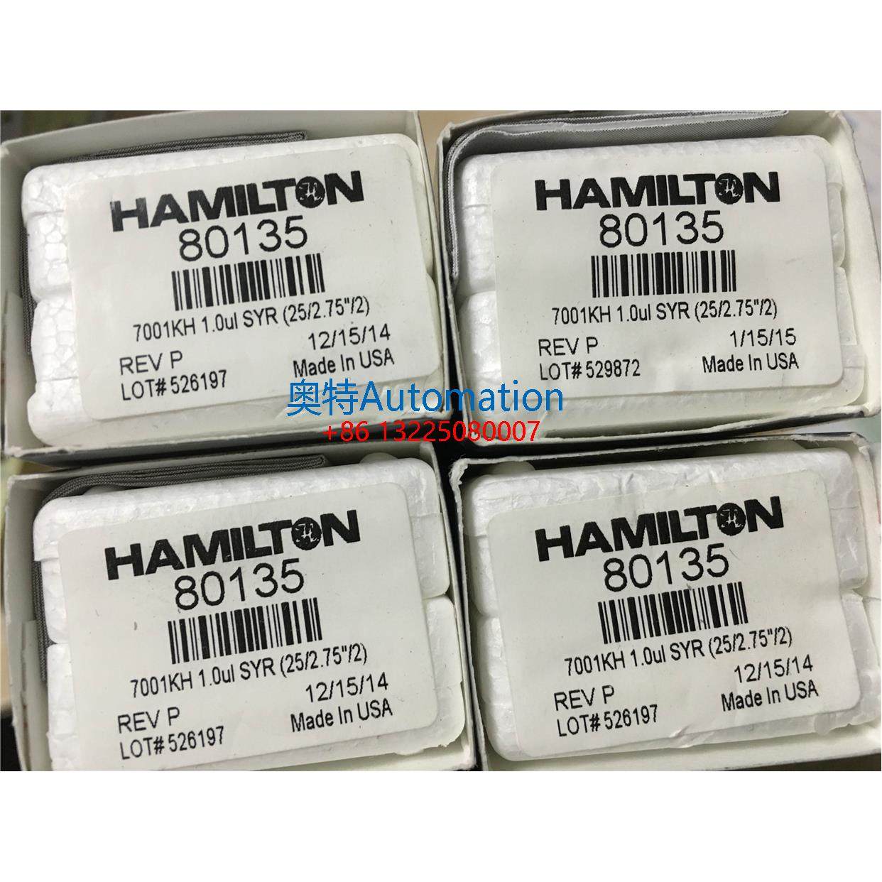 Hamilton 1ul 微量进样针 80135 气相进样针 1微升 可换针头议价$
