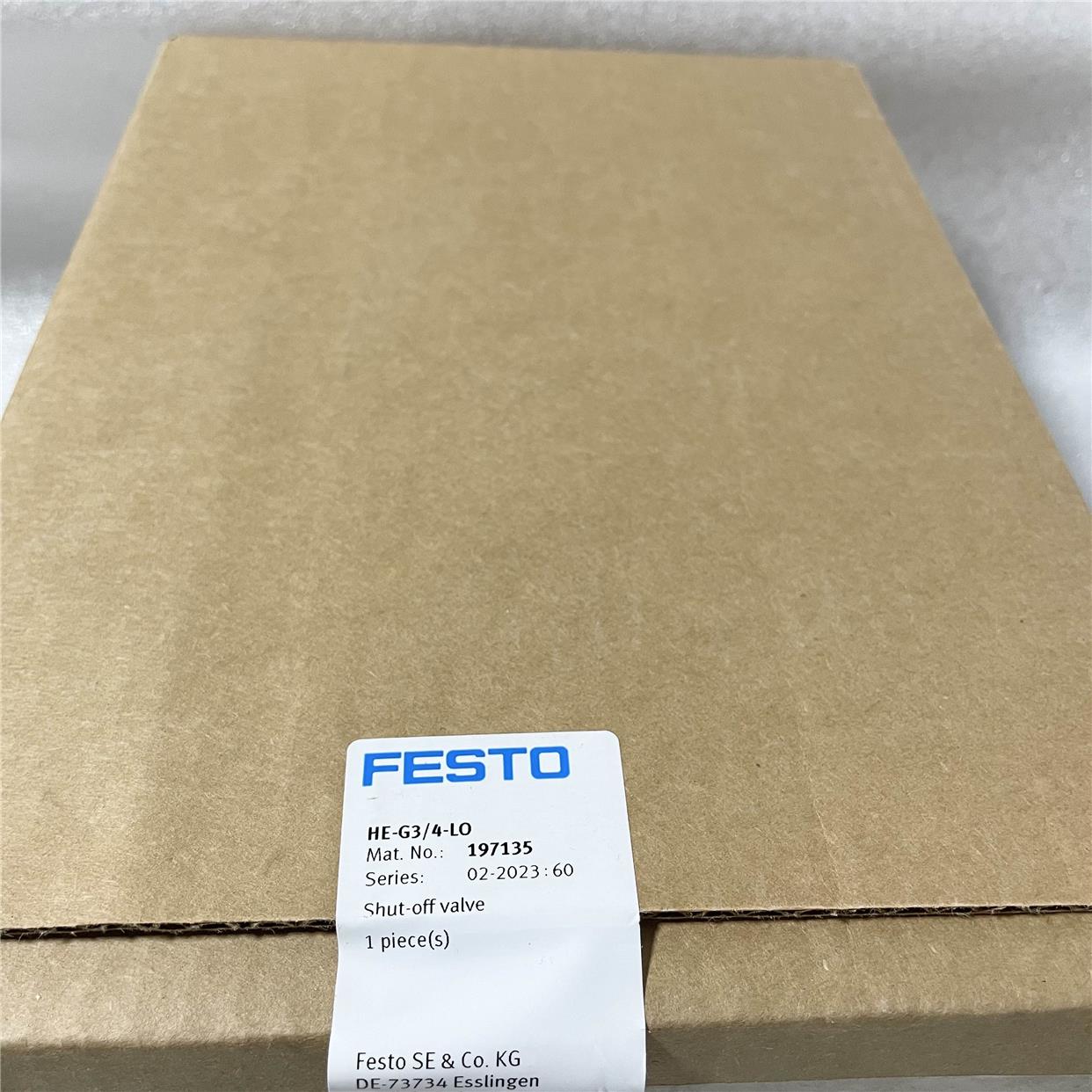FESTO HE-G3/4-LO 197135 费斯托 关断阀 原裝 现货议价$